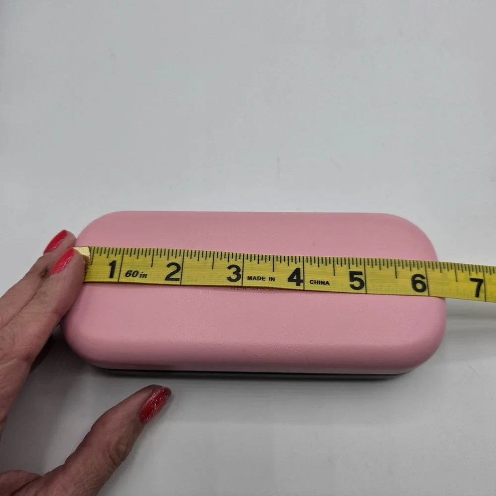 Kate Spade New York Pink Green Hard Shell‎ Eyeglass Case with Pouch Designer